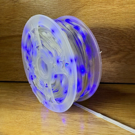 Вулична водонепроникна гірлянда-Нитка-Роса 500 LED, 50м, 220В, IP44, колір теплобілий