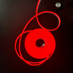 Гнучкий FLEX NEON 5м, 12-220В, колір червоний