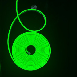 Гнучкий FLEX NEON 5м, 12-220В, колір зелений