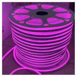 Гнучкий FLEX NEON 8х16 мм, 100м, 220В, IP65, колір рожевий