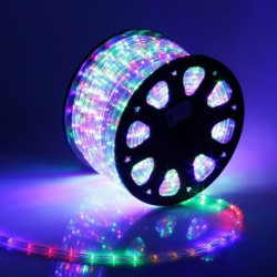 Гірлянда дюралайт (шланг) 100м, 28LED/м, 220В, колір RGB різнокольоровий