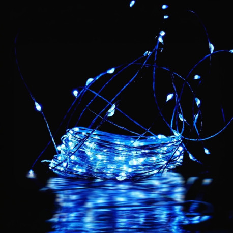 Гірлянда роса 100 LED 10м, 220В, колір синій
