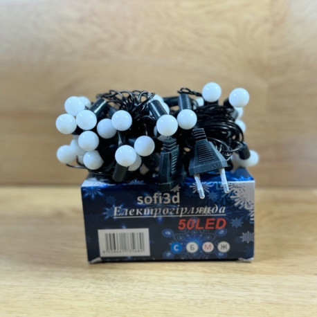 Гірлянда Шарики Твінки 40LED, колір RGB